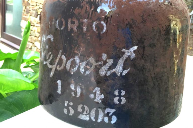 A Glass Demijohn at Quinta do Nápoles