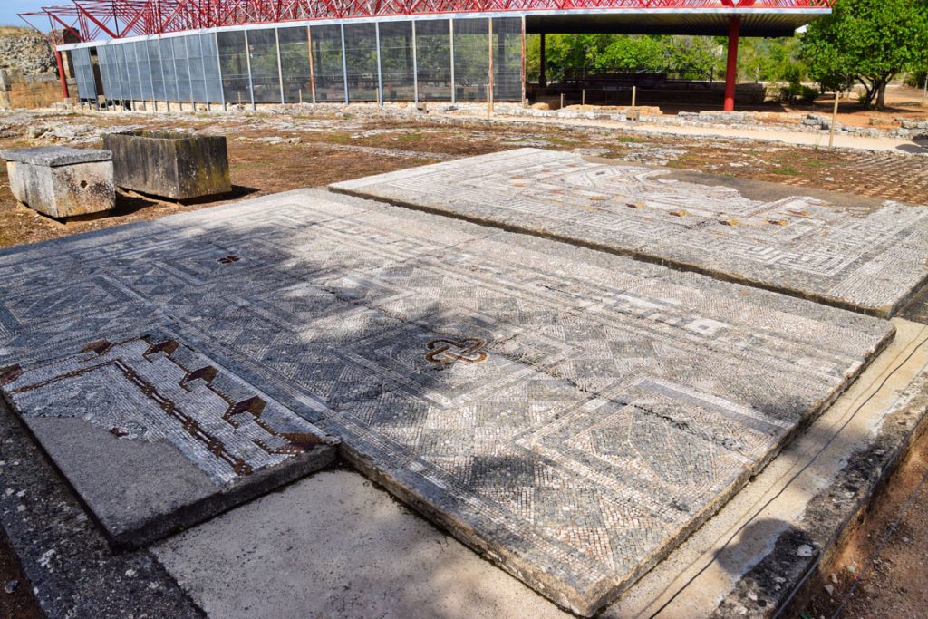 Recovered Mosaic Tile Floors at Conimbriga