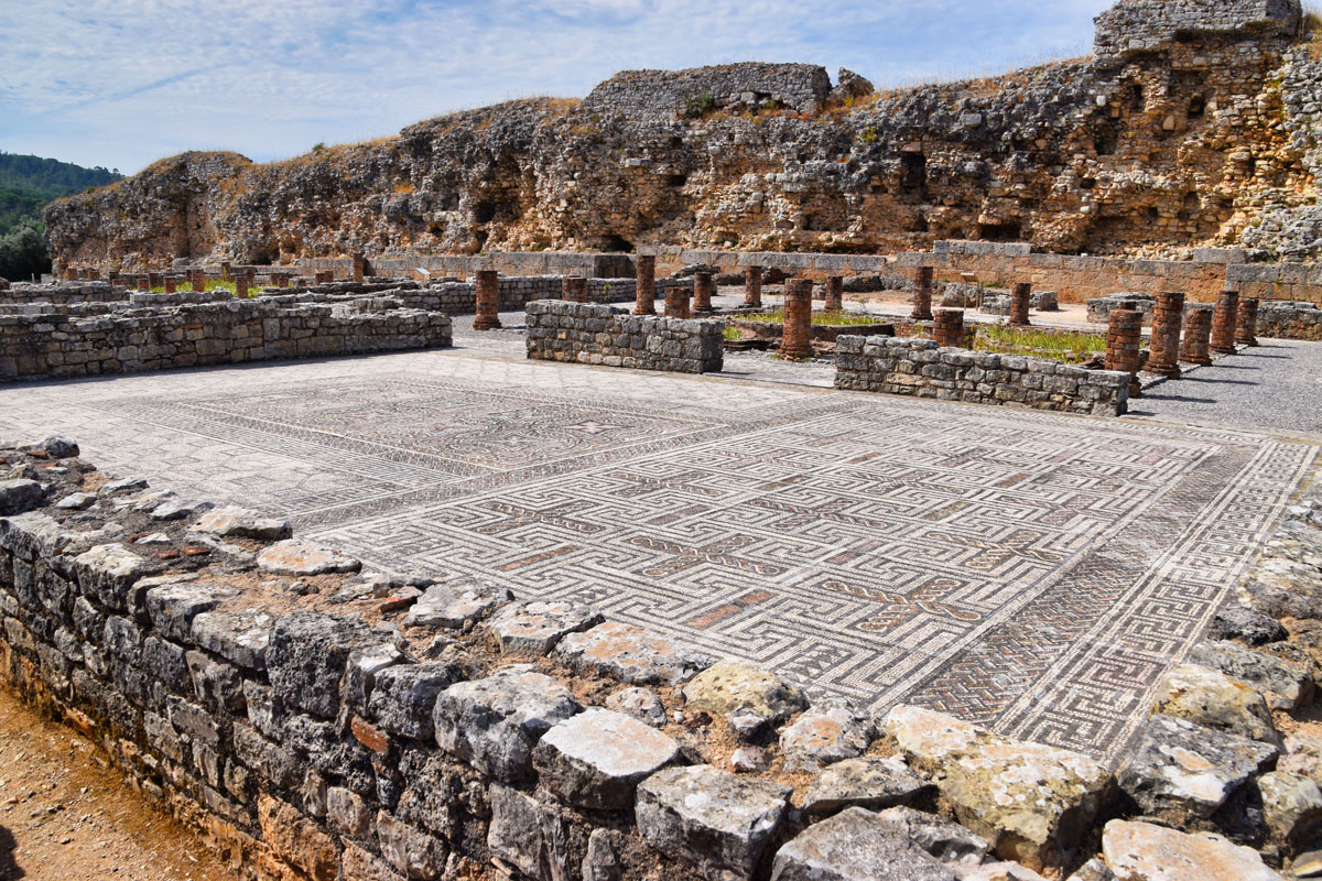 Mosiac Tile Floors at the Ruins in Conimbriga