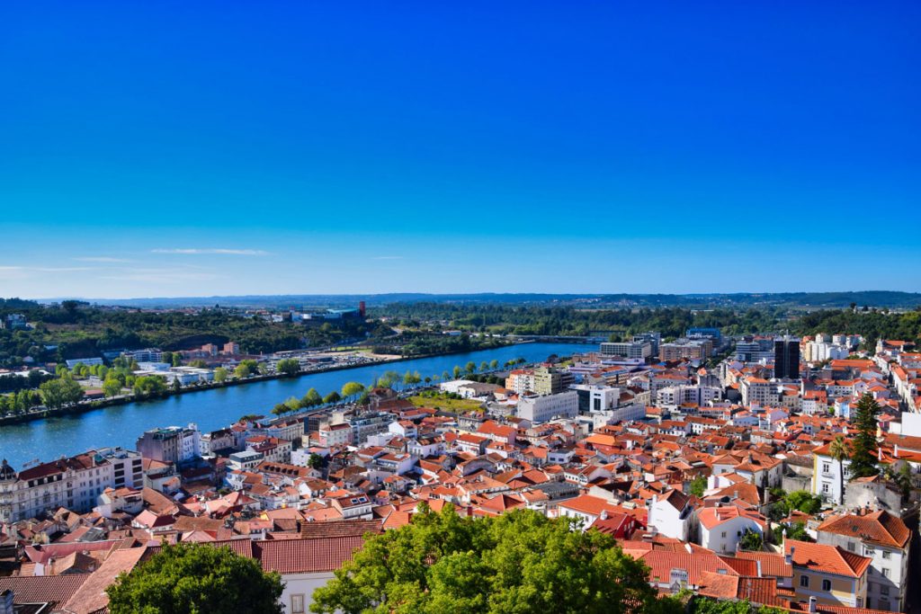 View of Coimbra from the University of Coimbra's tallest building
