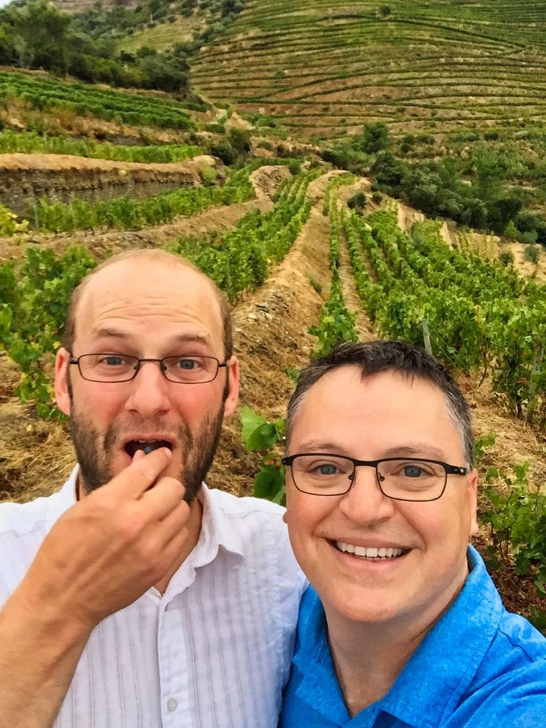 Stewart Todd and Frederick Blas at Quinta do Nápoles