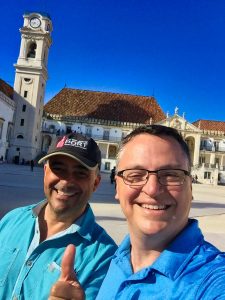 Stewart Todd and Mario Ferreira at the University of Coimbra