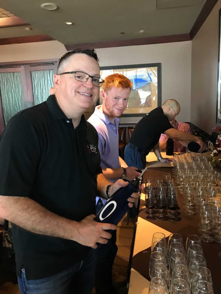 Pouring for the 12th Annual FTLOP Anniversary Tasting
