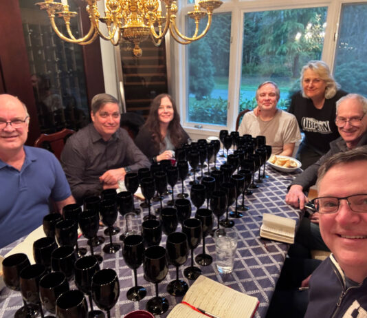 Blind Port Tasting in Black Glasses